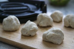 Tortilla Dough Ready for Pressing